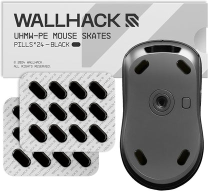 Wallhack UHMW-PE Pill Mouse Skates | Premium Universal Skates by Wallhack
