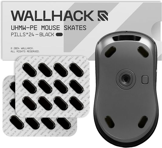 Wallhack UHMW-PE Pill Mouse Skates | Premium Universal Skates by Wallhack