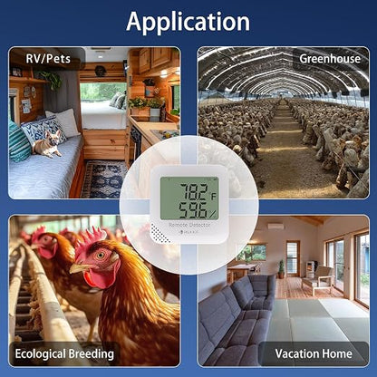 Remote WiFi Temperature & Humidity Sensor, No Subscription 24/7 Remote Temp - Image 2