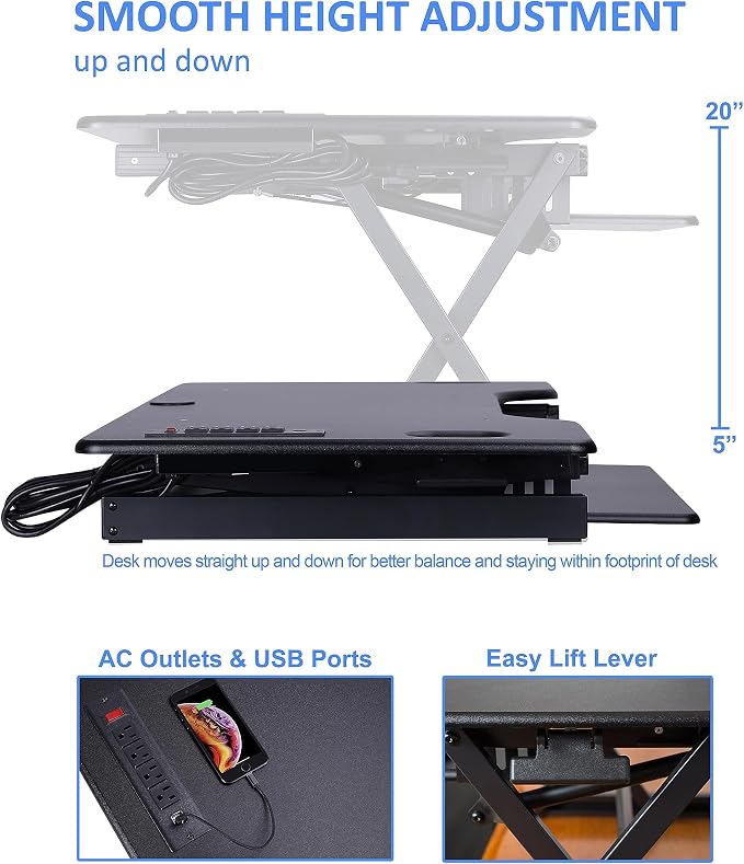 Rocelco 46" Standing Desk Converter - Image 4