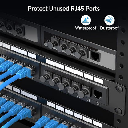 Cable Matters 50-Pack RJ45 Dust Cover, Ethernet Port Cover, Cat 6 RJ45 - Image 2