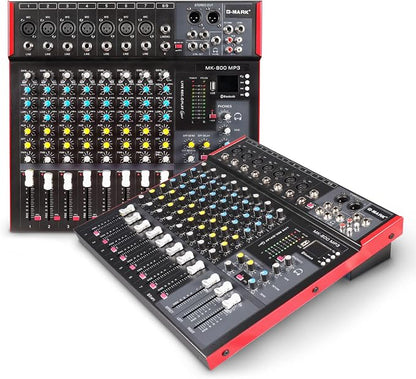 G-MARK MK800MP3 Professional Audio Mixer Sound Board 8 Channels Mixing Console by G-MARK
