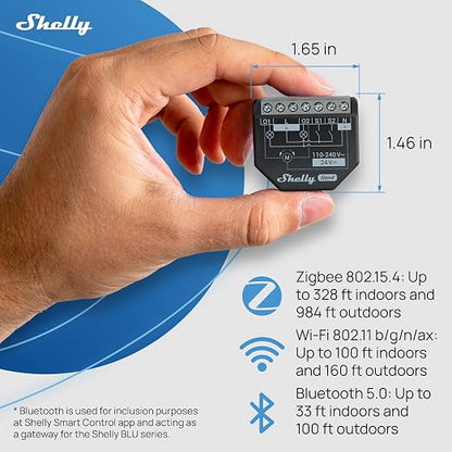 Shelly 2PM Gen4 | Wi-Fi, Zigbee & Matter 2-Channel Smart Relay Switch - Image 3