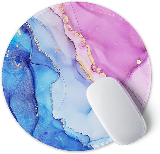 ITNRSIIET Round Mouse Pad with Stitched Edge Premium-Textured Waterproof - Image 2