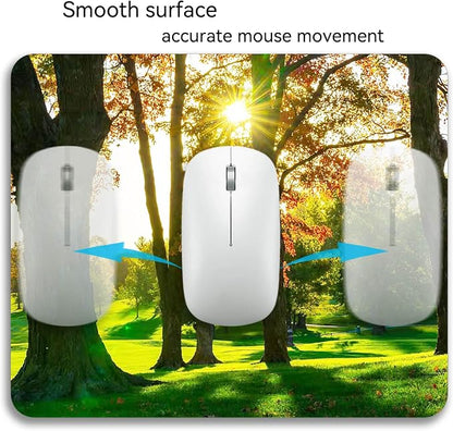 Beautiful Natural Scenery Forest Design Mouse Pad Mat Rectangle Non-Slip Rubber - Image 6