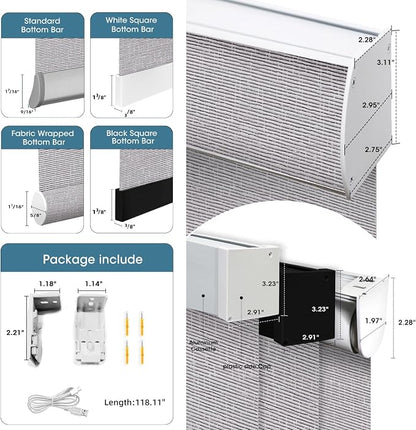 SmartWings Motorized 100% Blackout Shades Blinds, Custom Size, Cordless Window - Image 6