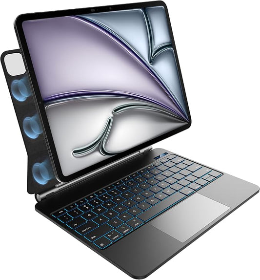 nimin Keyboard Case for 2024 iPad Air 13 and iPad Pro 12.9 6th, 3rd Gen by nimin