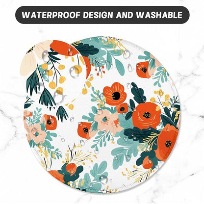 ITNRSIIET Round Mouse Pad with Stitched Edge Premium-Textured Waterproof - Image 5