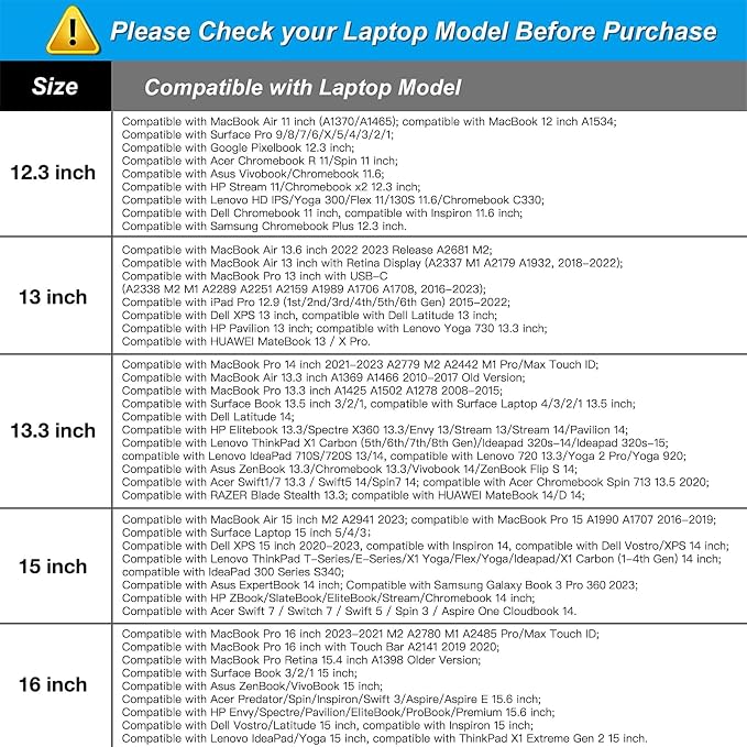 MOSISO Laptop Case 14 inch, 14 inch Laptop Sleeve Bag Compatible - Image 6