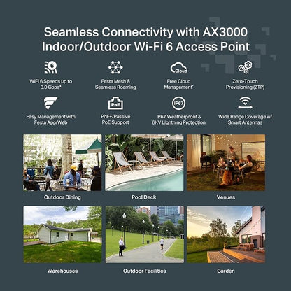 TP-Link Festa F65-Outdoor | AX3000 Gigabit Outdoor Access Point | Mesh - Image 2