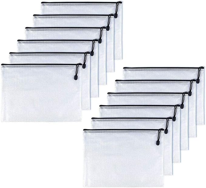 Oaimyy-B8, Plastic Small Zipper Pouch Document Folders Bag & Zip File Folders by Oaimyy