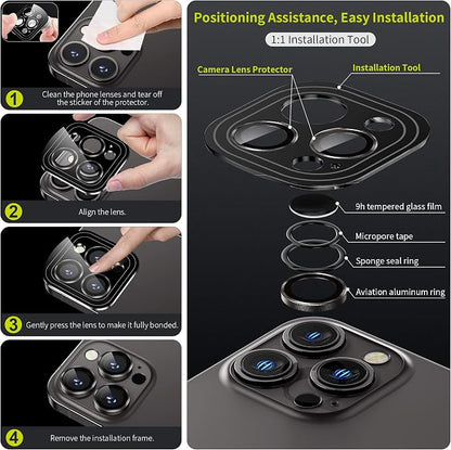 WSKEN for iPhone 14 Pro/iPhone 14 Pro Max Camera Lens Protector, HD Tempered - Image 2