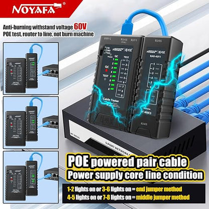 NOYAFA NF-468CS Network Cable Tester Telephone & Continuity Tester Ethernet - Image 4