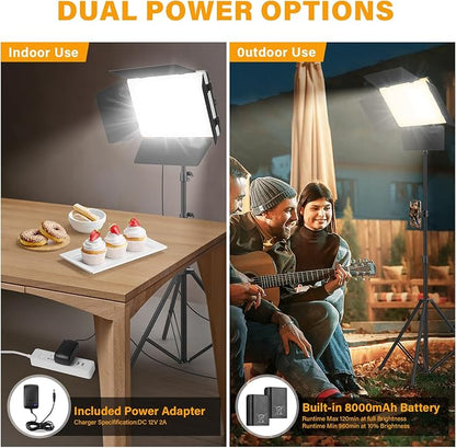 2 Pack Led Video Light Panel Light - Image 3