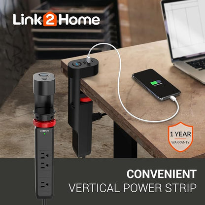 Link2Home Clamp-On Desk Power Strip - Image 3