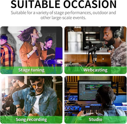 XTUGA 6 Channel Audio Mixer Sound Board Mixing Console, Audio Interface PC USB - Image 9