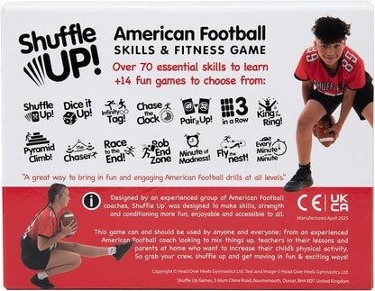 Shuffle Up American Football Card Game – Kids Outdoor Garden Games - Image 2