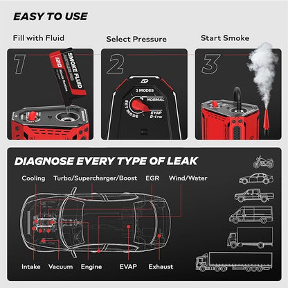 AutoLine Pro HyperSmoke™ Automotive Smoke Machine EVAP Vacuum Leak Tester – - Image 5