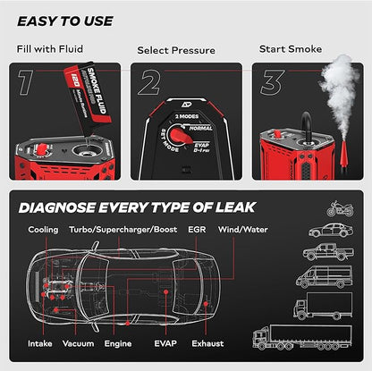 AutoLine Pro HyperSmoke™ Automotive Smoke Machine EVAP Vacuum Leak Tester – - Image 5