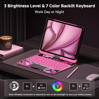 iPad Keyboard Case for 2024 M4 iPad Pro 11 inch, Magic Wireless Keyboard - Image 5