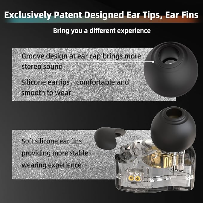 CCZ DC01 Pro USB C Headphones Wired Type-C in Ear Monitor Headphone, - Image 3