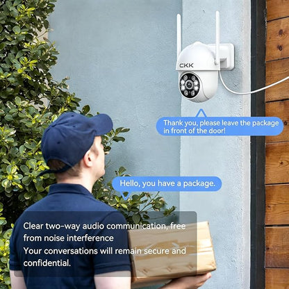 CKK 2K Security Cameras Outdoor, 2.4G/5G Security Cameras WiFi Outdoor - Image 4