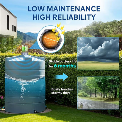 WiFi Solar Tank Level Monitor, briidea Water Oil Tank Level Sensor - Image 4