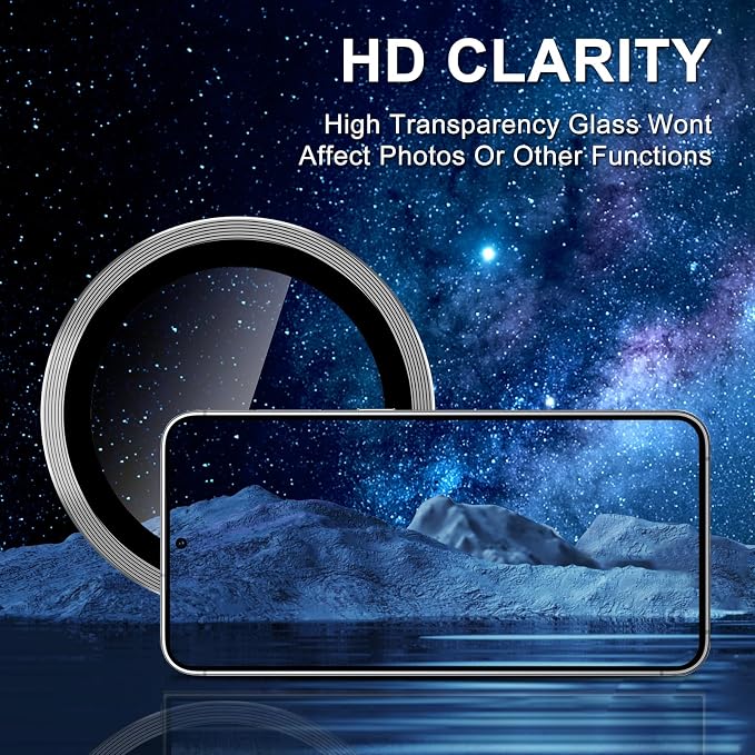 for Samsung Galaxy S25 Edge Camera Lens Protector, Individual Metal Ring - Image 5