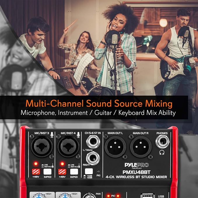 Pyle Studio Audio Sound Mixer Board - Image 7