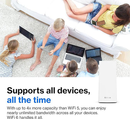 Linksys AX4200 Smart Mesh Wi-Fi 6 Router Whole Home WiFi Mesh System, Tri-Band - Image 5