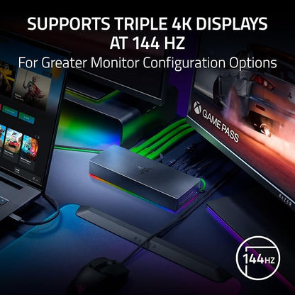 Razer Thunderbolt 5 Dock Chroma: 10 Ports w/M.2 Storage Slot - Image 4