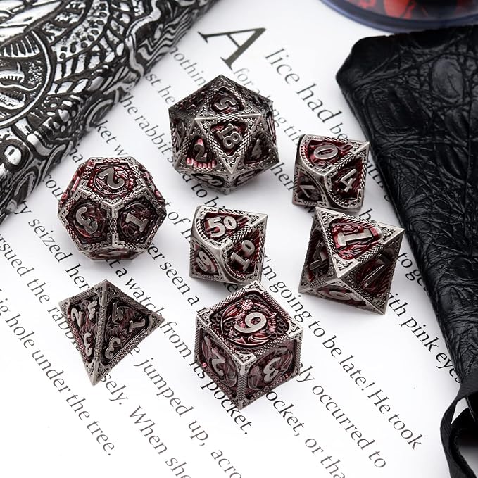 Haxtec DND Dice Set Metal D&D Dice Set - Image 5