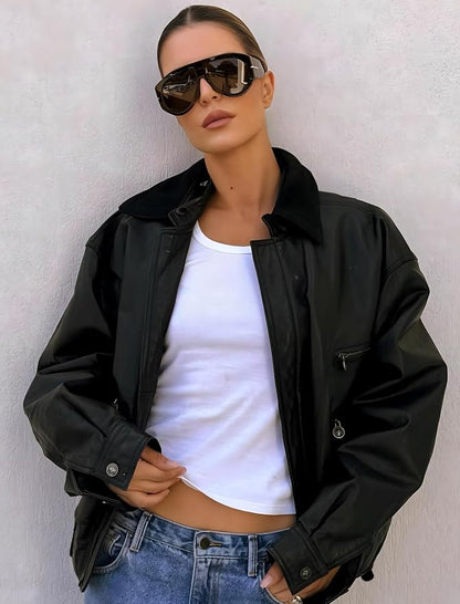 Oversized Retro Aviator Sunglasses - Image 4