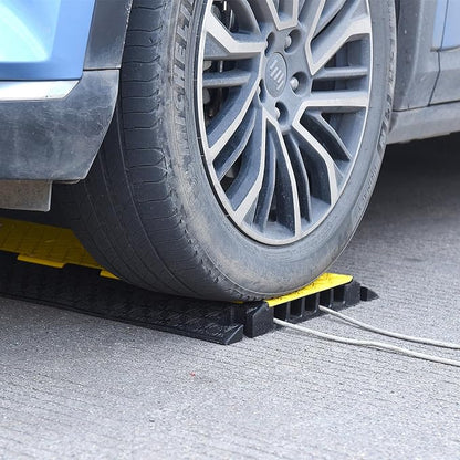 Rubber Cable Protector Ramp, Heavy Floor Cable Wire Cord Cover Speed Bumps - Image 5