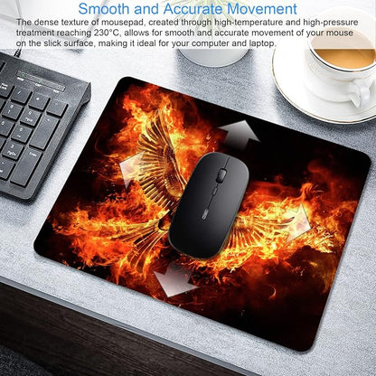 Cool Phoenix Mouse Pad Personalized Design, Non-Slip Surface, Rubber Base - Image 3