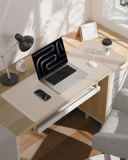 AFIING Leather Desk Pad Protector, Office Mat, Large Mouse Pad, Non-Slip PU - Image 6