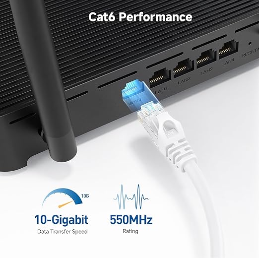 Cable Matters 10Gbps Snagless Cat 6 Ethernet Cable - 10ft - Image 3