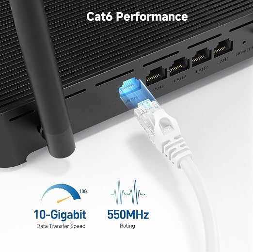 Cable Matters 10Gbps Snagless Cat 6 Ethernet Cable - 35ft - Image 3