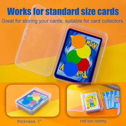 8 Pcs Playing Card Case, Small Clear Box, Plastic Deck Box, Card Deck Holder - Image 3