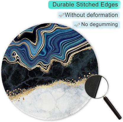 ITNRSIIET Round Mouse Pad with Stitched Edge Premium-Textured Waterproof - Image 5