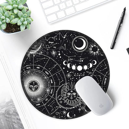 ITNRSIIET Round Mouse Pad with Stitched Edge Premium-Textured Waterproof - Image 7