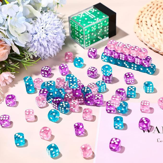 144 Pieces 12mm 6 Sided Mini Dice Set - Image 6