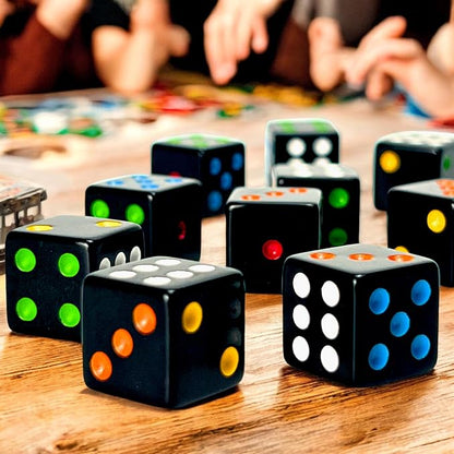 Luck Lab 10 Piece D6 Multicolor Pip Dice Pack - Image 4