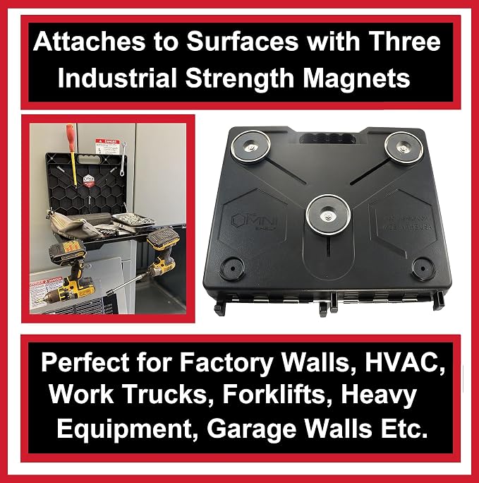 The OmniShelf Portable Workstation, Magnetic Toolbox, Laptop Stand w/ 50 lb - Image 3