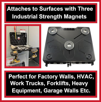 The OmniShelf Portable Workstation, Magnetic Toolbox, Laptop Stand w/ 50 lb - Image 3