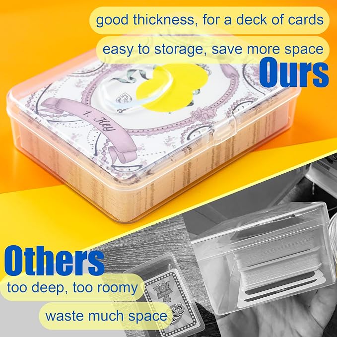4 Pcs Playing Card Case, for Go Fish/Old Maid/Oracle Card/Other Larger Than - Image 5