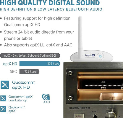 Auris Blume HD Long Range Bluetooth 5.3 Music Receiver Hi-Fi Audio Adapter - Image 4