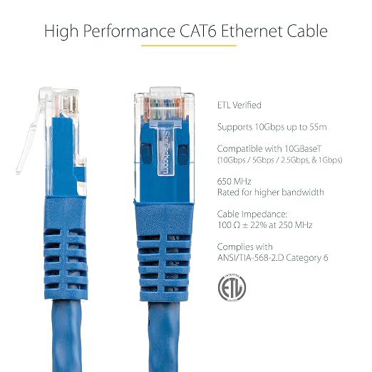 StarTech 10ft CAT6 Ethernet Cable - Image 2