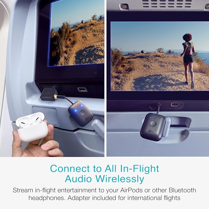 MEE audio Connect Air in-Flight Bluetooth Wireless Audio Transmitter, - Image 2