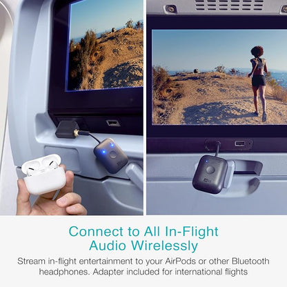 MEE audio Connect Air in-Flight Bluetooth Wireless Audio Transmitter, - Image 2